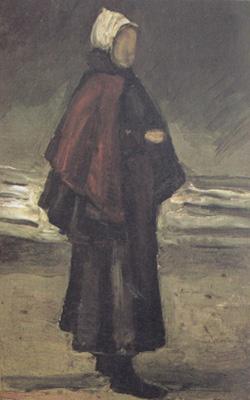 Vincent Van Gogh Fisherman's wife on the Beach (nn04) oil painting picture